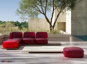 Salon de jardin collection Vistas sur socle en bois