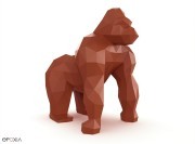 Gorille (Saru) géant décoration coloris Terracotta (Clay)