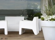 Mobilier d'extérieur collection Jut, canapé, fauteuils, pot