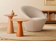 Fauteuil lounge Wabao par Inclass