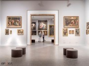 Poufs ronds Wow pour musée