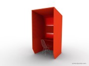 Cabine acoustique BuzziBooth avec fond éclairé