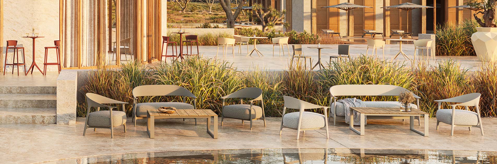 Collection d'assises lounge Africa